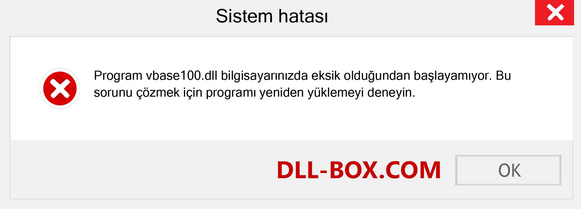 vbase100.dll dosyası eksik mi? Windows 7, 8, 10 için İndirin - Windows'ta vbase100 dll Eksik Hatasını Düzeltin, fotoğraflar, resimler